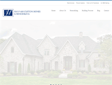 Tablet Screenshot of hannahcustomhomes.com